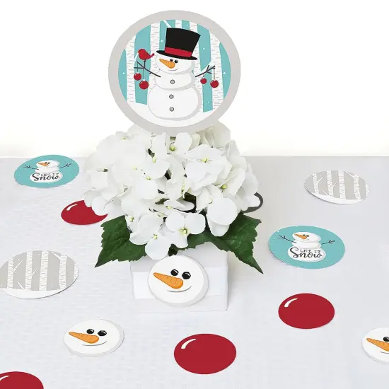 Big Dot of Happiness Let It Snow - Snowman - Holiday Party Giant Circle Confetti - Christmas Party Decorations - Large Confetti 27 Count {7}