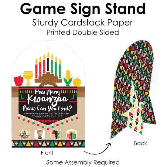 Big Dot of Happiness Happy Kwanzaa Heritage Holiday Party Scavenger Hunt - 1 Stand and 48 Game Pieces - Hide and Find Game {7}