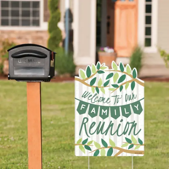 Big Dot of Happiness Family Tree Reunion - Party Decorations - Family Gathering Party Welcome Yard Sign {3}