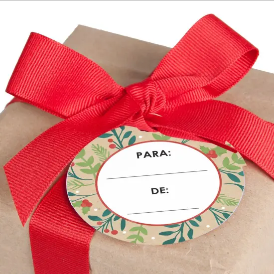 Big Dot of Happiness Feliz Navidad - Holiday and Spanish Christmas Party To and From Favor Gift Tags (Set of 20) {6}