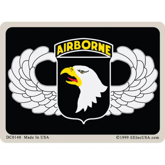 U.S. Army 101ST Airborne Sticker 2-3/4"X4" {1}