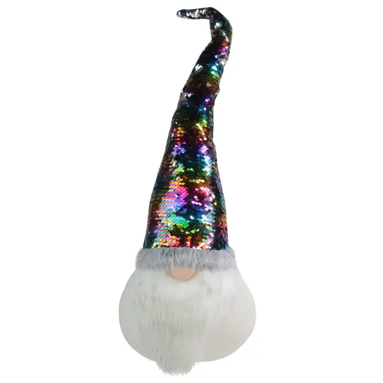 Northlight Gnome with Rainbow Flip Sequin Hat Christmas Decoration - 24" Multi {1}