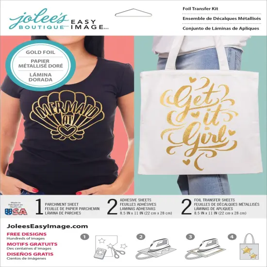 Jolee's Boutique Easy Image Foil Transfer Kit 5/Pkg-Gold {1}