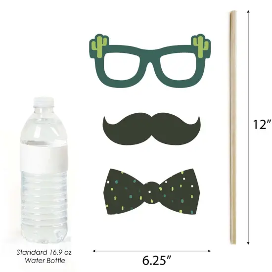 Big Dot of Happiness Prickly Cactus Party - Fiesta Party Photo Booth Props Kit - 20 Count {6}