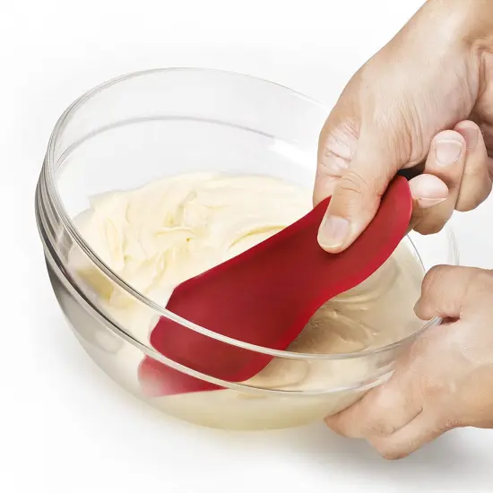 Cuisipro Flexible Silicone Bowl Scraper Cake Icing Decorator Red {7}
