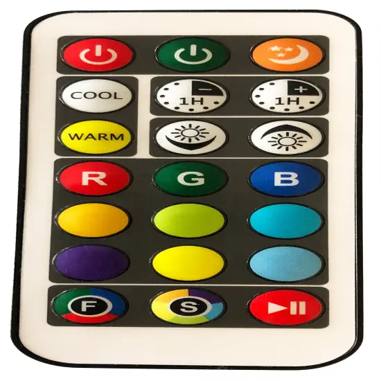 12" Diameter Kristian Remote Control Color Changing Illuminated World Globe {2}