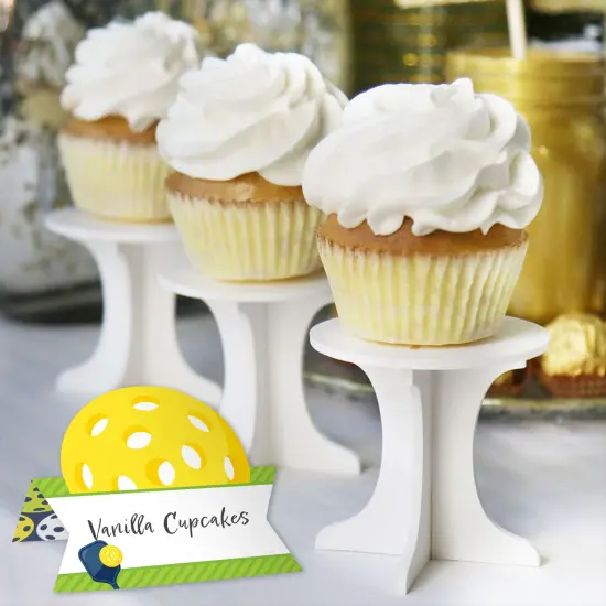 Big Dot of Happiness Let&rsquo;s Rally - Pickleball - Birthday or Retirement Party Tent Buffet Card - Table Setting Name Place Cards - Set of 24 {6}