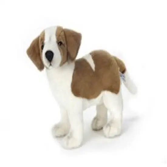 Handcrafted Cuddlers 13" Life-Like Handcrafted Extra Soft Plush St. Bernard Stuffed Domestic Animal Brown {1}