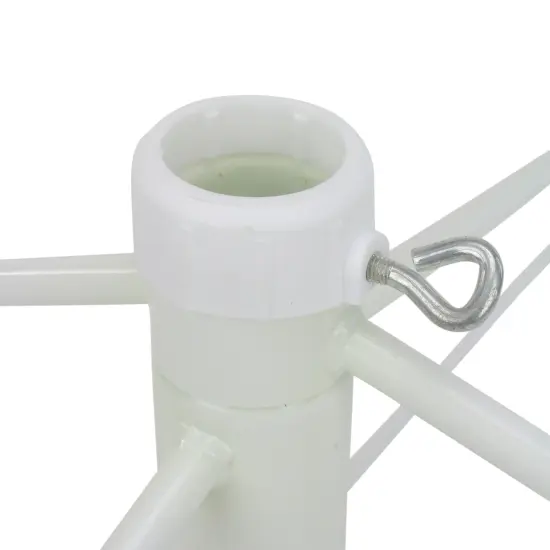 Northlight White Metal Christmas Tree Stand for 12' Artificial Trees {3}
