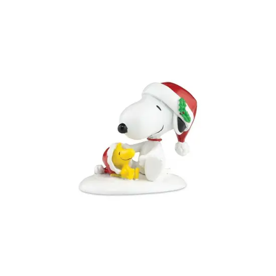 Department 56 Dept 56 Happy Holidays Snoopy and Woodstock Christmas Figure White {1}
