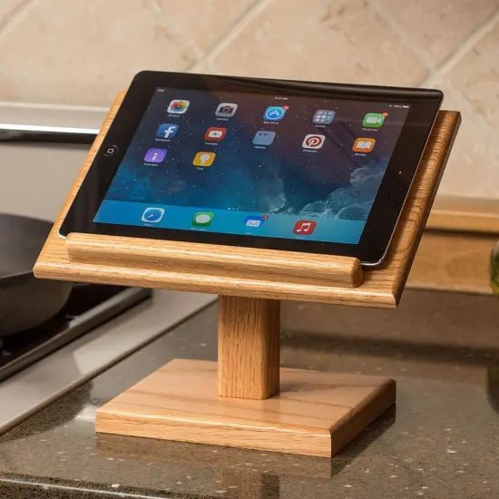 Oak Cookbook Holder {3}