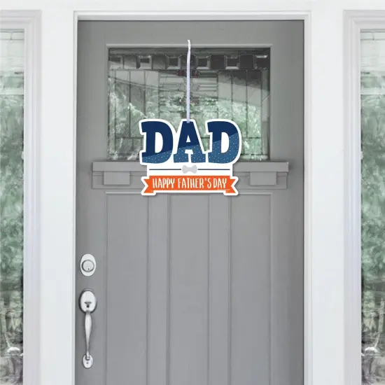 Big Dot of Happiness Happy Father's Day - Hanging Porch We Love Dad Party Outdoor Decorations - Front Door Decor - 1 Piece Sign {3}