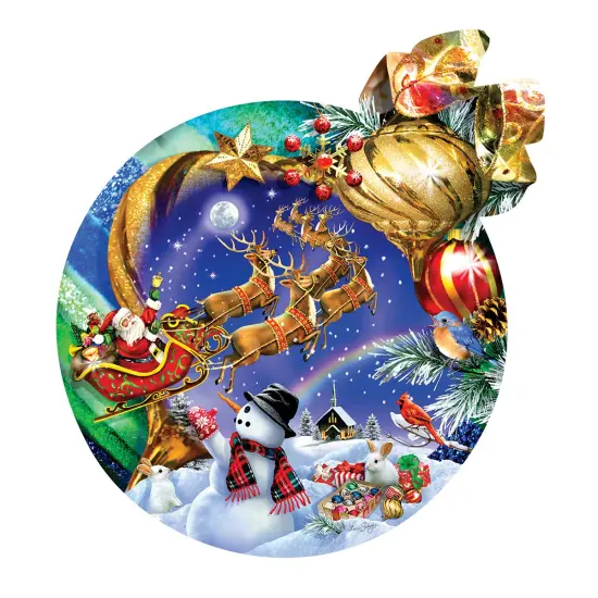 Sunsout Christmas Ornament 750 pc Special Shape Christmas Jigsaw Puzzle 95070 {1}