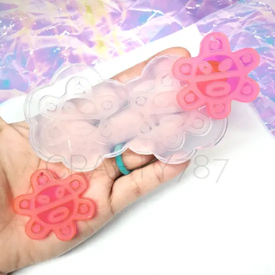 Sol Taino Symbol Dangle Earring Mold(C1) {1}