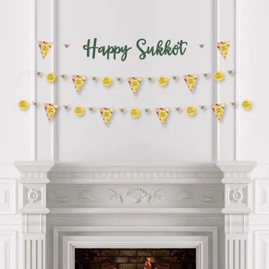 Big Dot of Happiness Sukkot - Sukkah Holiday Letter Banner Decoration - 36 Banner Cutouts and Happy Sukkot Banner Letters {4}