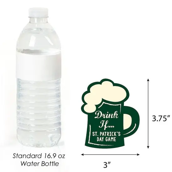 Big Dot of Happiness Drink If Game - St. Patrick's Day - Saint Paddy's Day Party Game - 24 Count {4}
