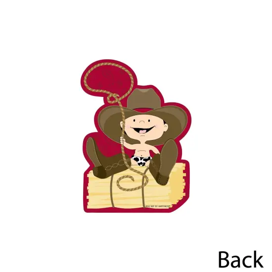 Big Dot of Happiness Little Cowboy - Decorations DIY Western Baby Shower or Birthday Party Essentials - Set of 20 {4}