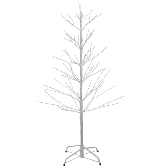 Northlight 4' LED Lighted White Birch Christmas Twig Tree - Pure White Lights {1}