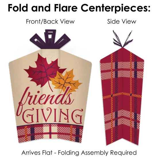 Big Dot of Happiness Friends Thanksgiving Feast - Friendsgiving Decor and Confetti - Terrific Table Centerpiece Kit - Set of 30 {6}