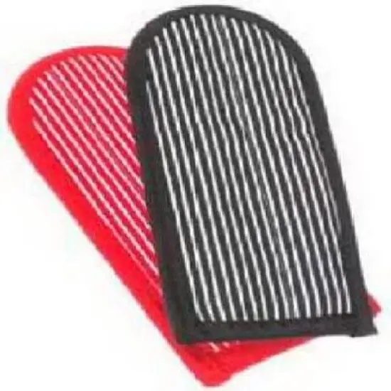 Lodge 2HH2 Hot Handle Pads for Cast Iron Cookware Set of 2 Black and Red {1}