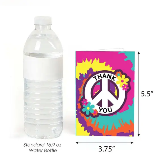 Big Dot of Happiness 60's Hippie - 1960s Groovy Party Thank You Cards (8 count) {4}