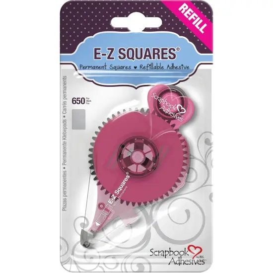 Scrapbook Adhesives E-Z Squares Refill 650/Pkg-Permanent, Use In 12066 {1}