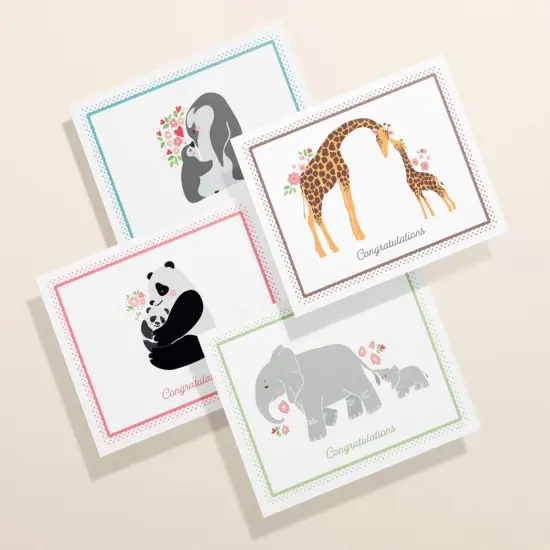Baby Congrats Cards | Baby Shower Notecards | Eco-Friendly Stationery | 12, 24 {1}