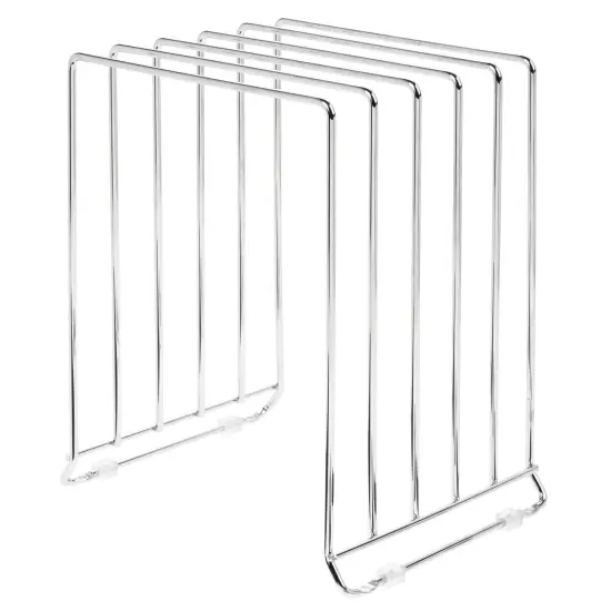 mDesign Metal Wire Pot/Pan Organizer Rack for Kitchen, 5 Slots {4}