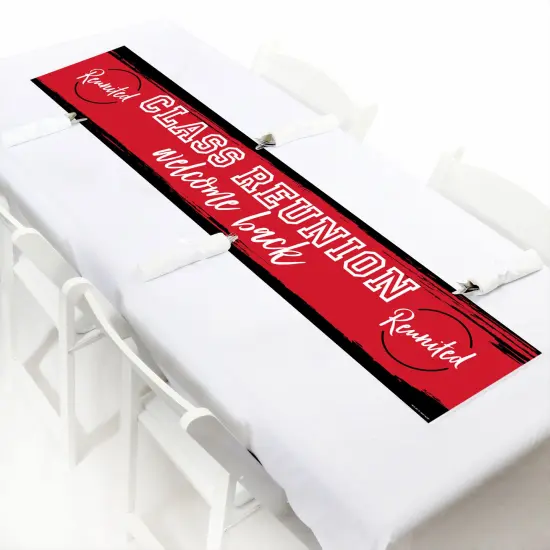 Big Dot of Happiness Reunited Red - School Class Reunion Party Decorations Party Banner {7}