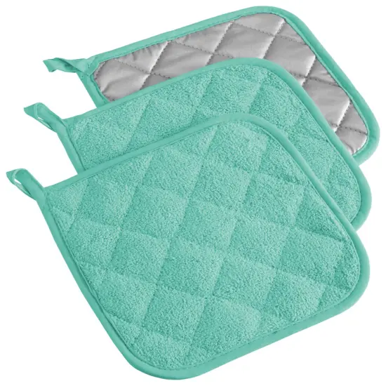 DII Aqua Terry Potholder (Set of 3) {1}