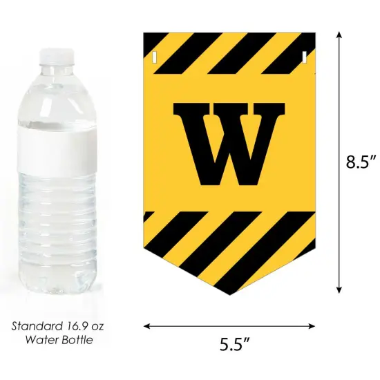 Big Dot of Happiness Dig It - Construction Party Zone - Baby Shower Bunting Banner - Party Decorations - Welcome Baby {4}