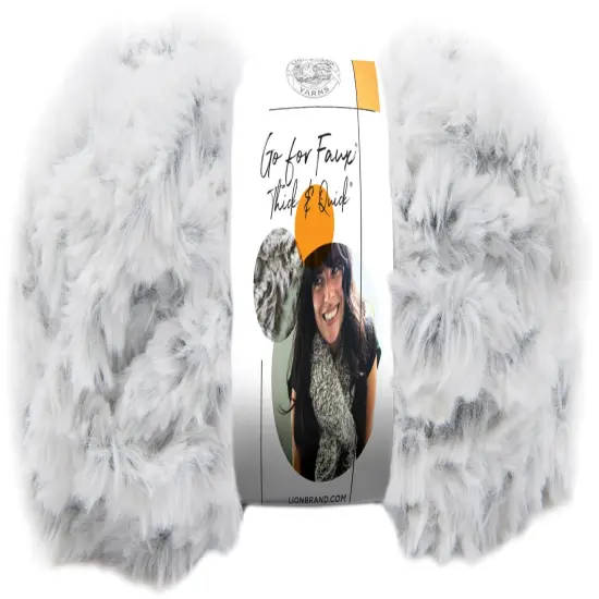 (Pack of 3) Lion Brand Go For Faux Thick & Quick Yarn-Chinchilla {1}