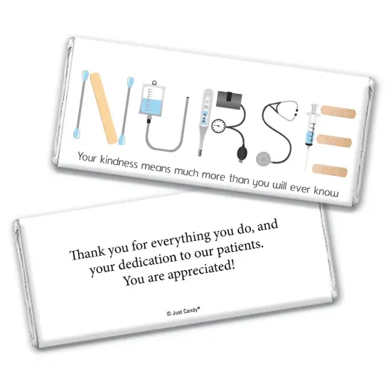Nurse Appreciation Week Thank You Candy Gifts in Bulk Hershey's Chocolate Bars by Just Candy {3}