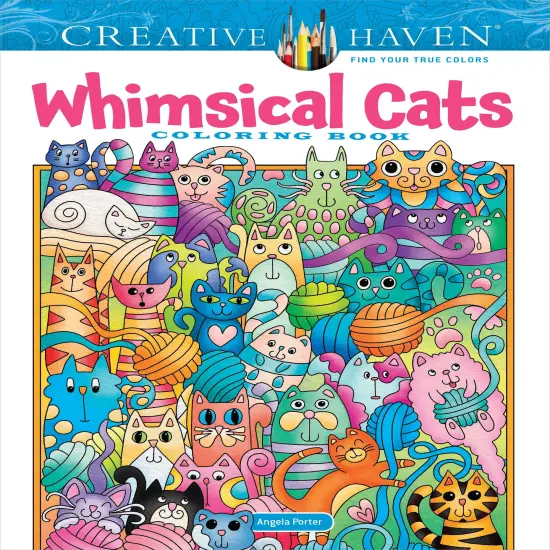Creative Haven: Whimsical Cats Coloring Book-Softcover {1}