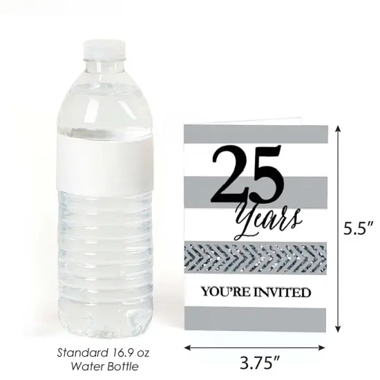 Big Dot of Happiness We Still Do - 25th Wedding Anniversary - Fill In Anniversary Party Invitations (8 count) {4}