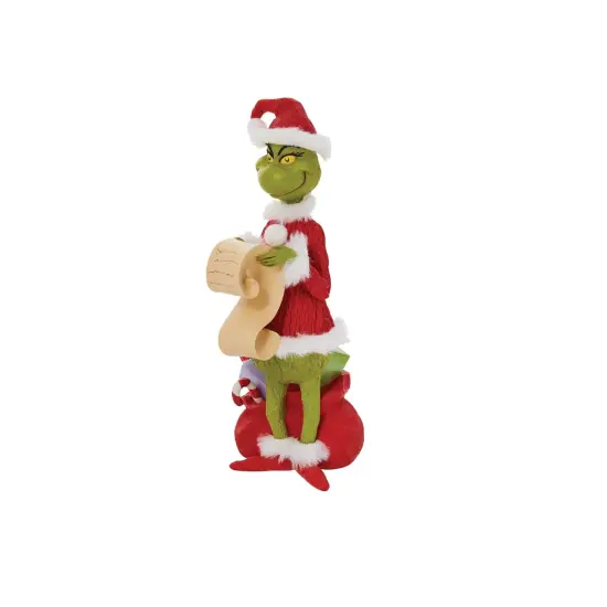 Department 56 Department 56 Dr Seuss Grinch Checking His List Christmas Figure #6010972 Red {3}