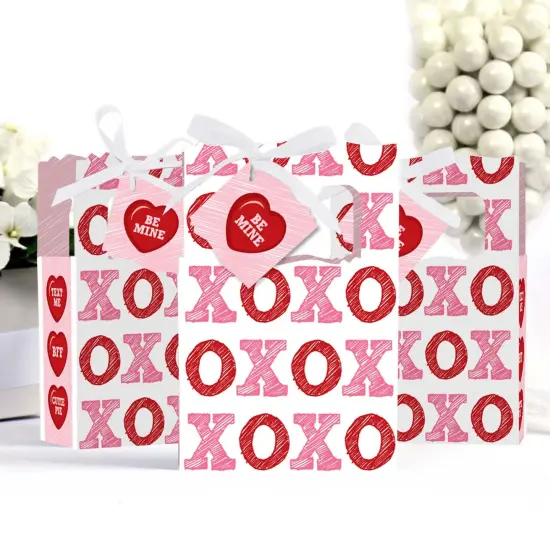 Big Dot of Happiness Conversation Hearts - Valentine's Day Party Favor Boxes - Set of 12 {4}
