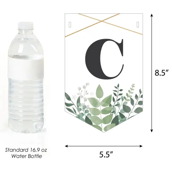 Big Dot of Happiness Boho Botanical Graduate - Greenery Graduation Party Bunting Banner - Party Decorations - Congrats Grad {4}