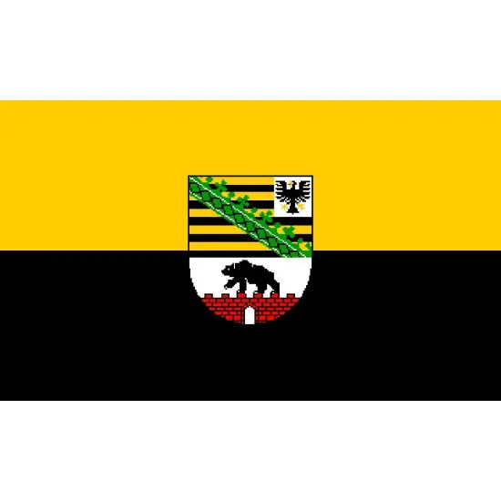 Sachsen-Anhalt Flag with Grommets 3ft x 5ft {1}