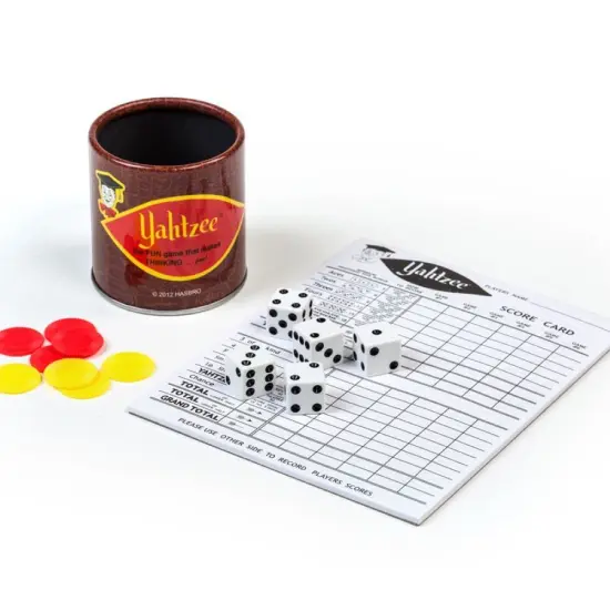 Classic Family Yahtzee Dice Game of Chance and Skill for 2 or More Players {3}