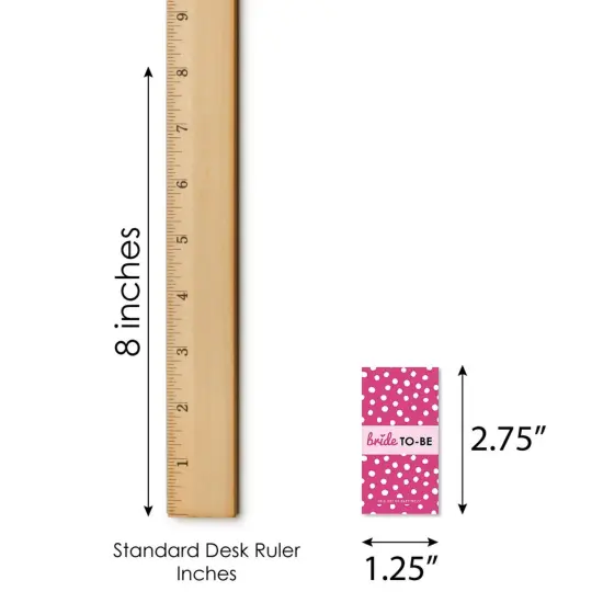 Big Dot of Happiness Bride-To-Be - Mini Candy Bar Wrapper Stickers - Bridal Shower or Classy Bachelorette Party Small Favors - 40 Count {6}