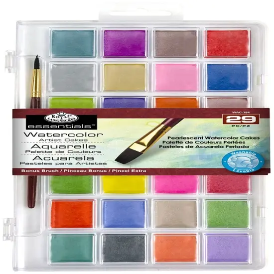 Royal & Langnickel(R) Essentials(TM) Watercolor Cakes 29/Pkg-Pearlescent {1}