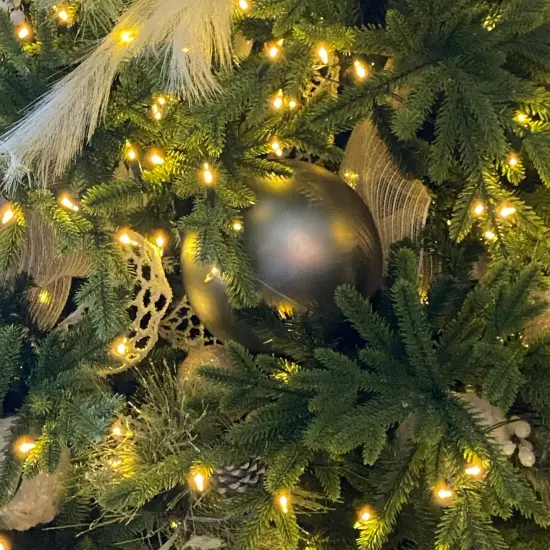 Northlight Matte Shatterproof Commercial Christmas Ball Ornament - 8" (200mm) - Pewter Gray {3}