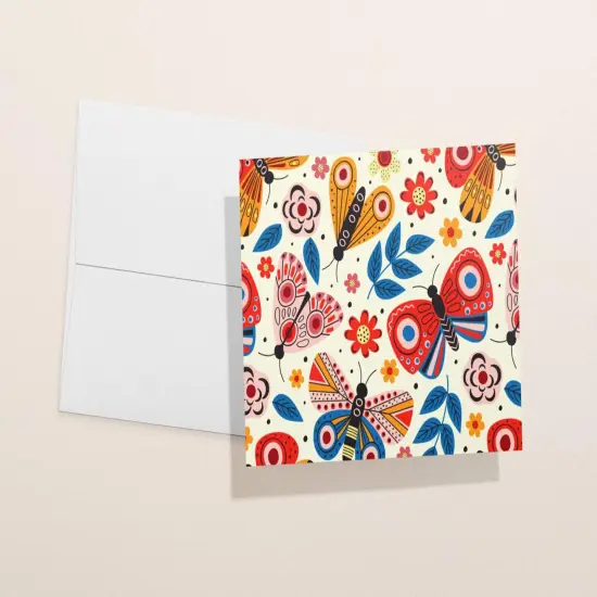 Butterfly Note Card Set | Assorted Thank You Greeting Cards | Multipack | Blank Inside | Eco-Friendly | 12, 24 Set {3}