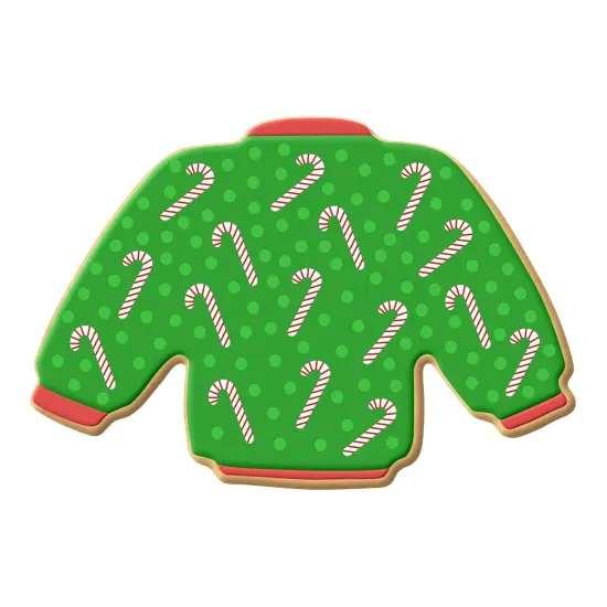 Sweater Cookie Cutter 4.25 in B1605, CookieCutter.com, Tin Plated Steel, Handmade in the USA {3}
