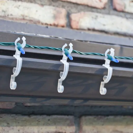 Simple Living Bucket of 150 Clear Max Pro Anywhere Flip Christmas Light Clips {7}