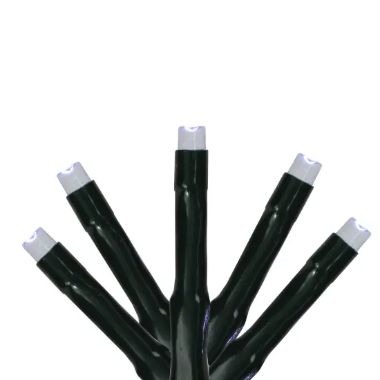 Roman USB Multi-Function Mini Wide Angle Christmas Lights - LED Cool White - 57' Green Wire - 500ct {1}