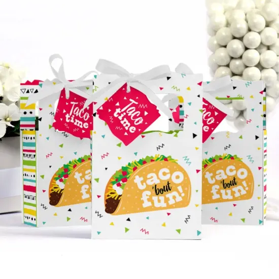 Big Dot of Happiness Taco 'Bout Fun - Fiesta Favor Boxes - Set of 12 {4}