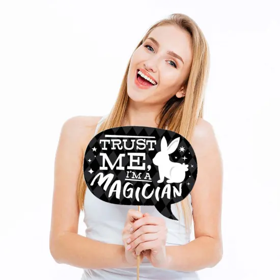 Big Dot of Happiness Ta-Da, Magic Show - Magical Birthday Party Photo Booth Props Kit - 20 Count {5}