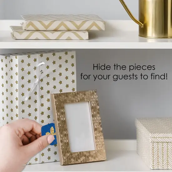 Big Dot of Happiness Royal Prince Charming - Baby Shower or Birthday Party Scavenger Hunt - 1 Stand and 48 Game Pieces - Hide and Find Game {4}